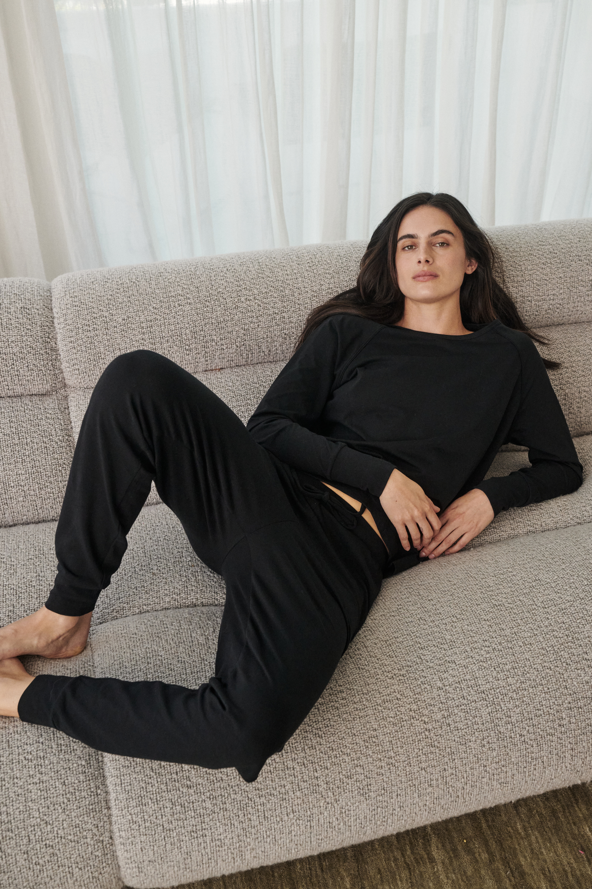 Jogger PJ set - Jet black
