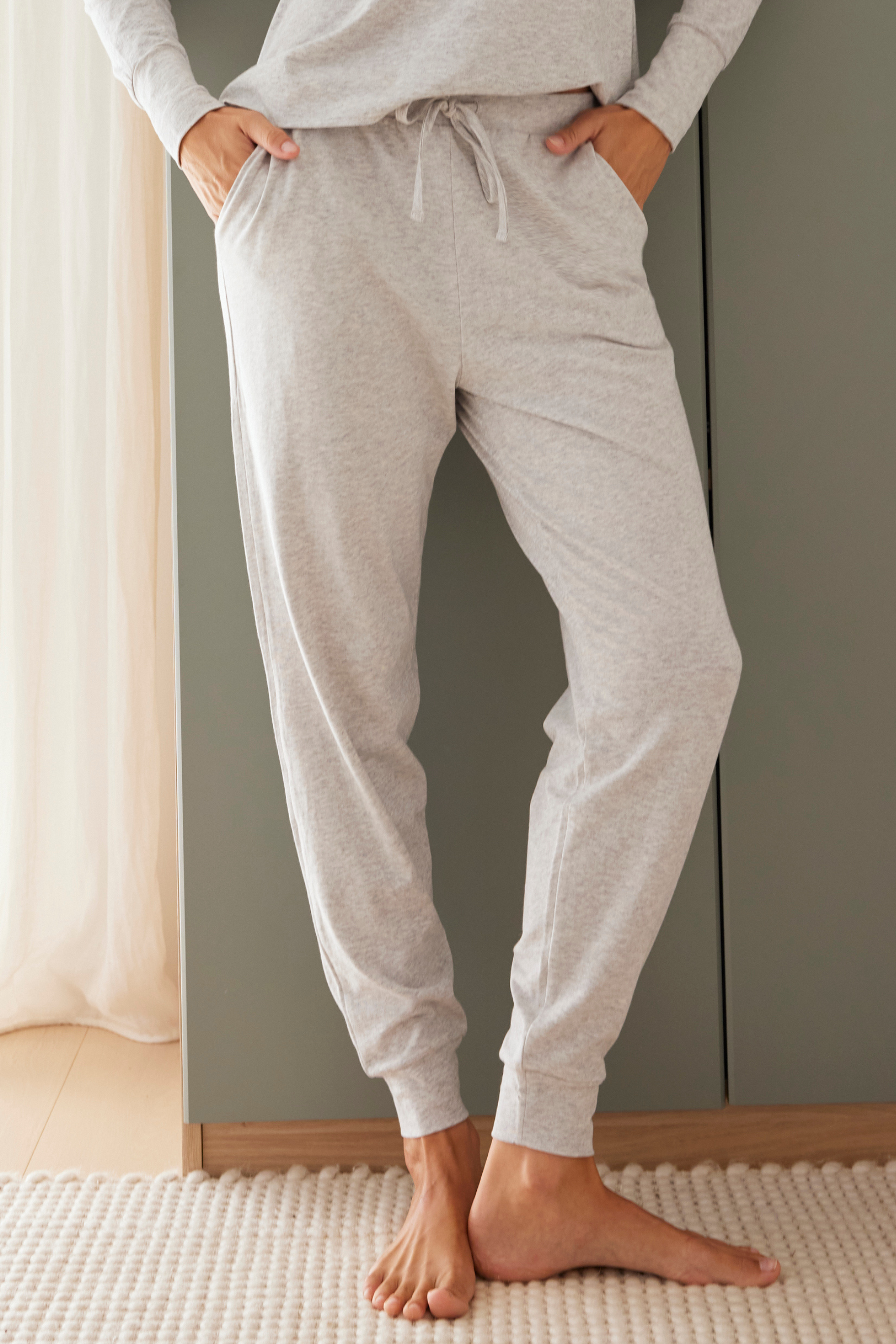 Jogger PJ set - Cool grey marle