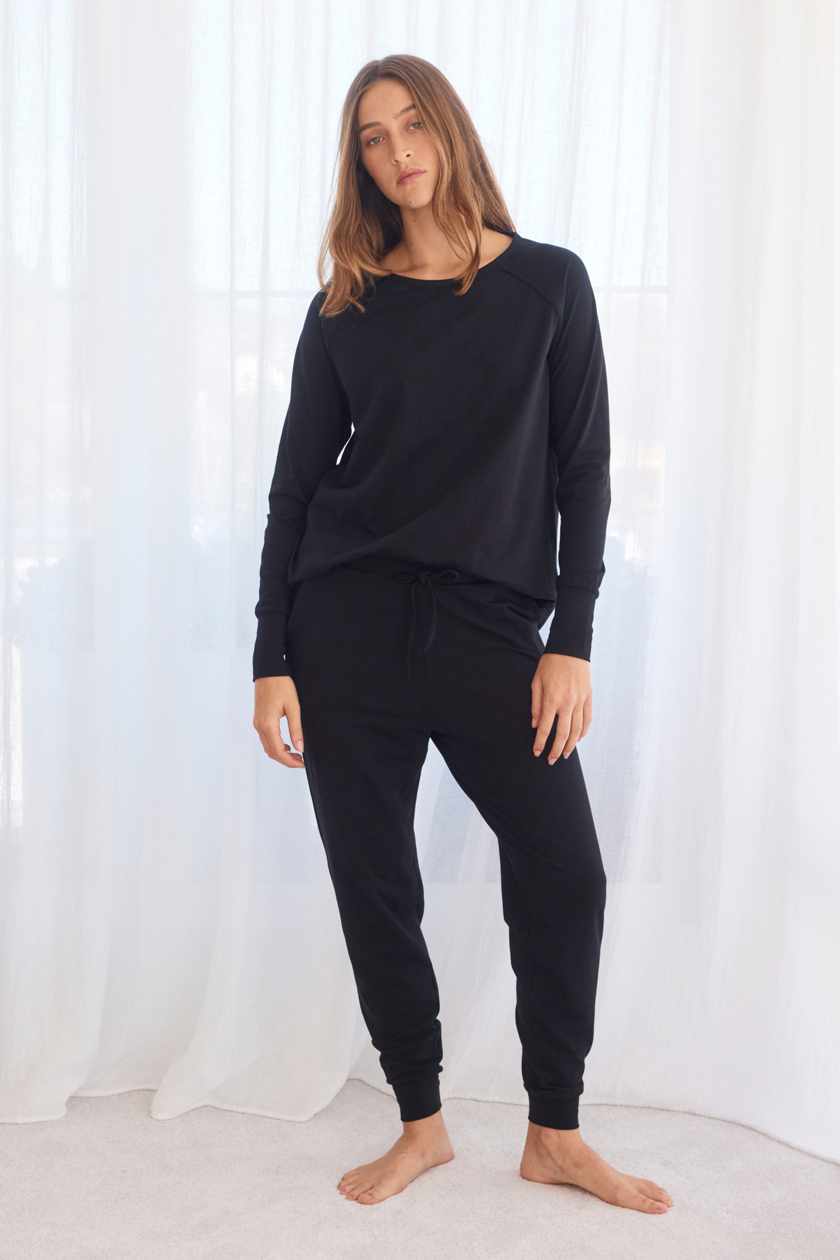 Raglan top - Jet black