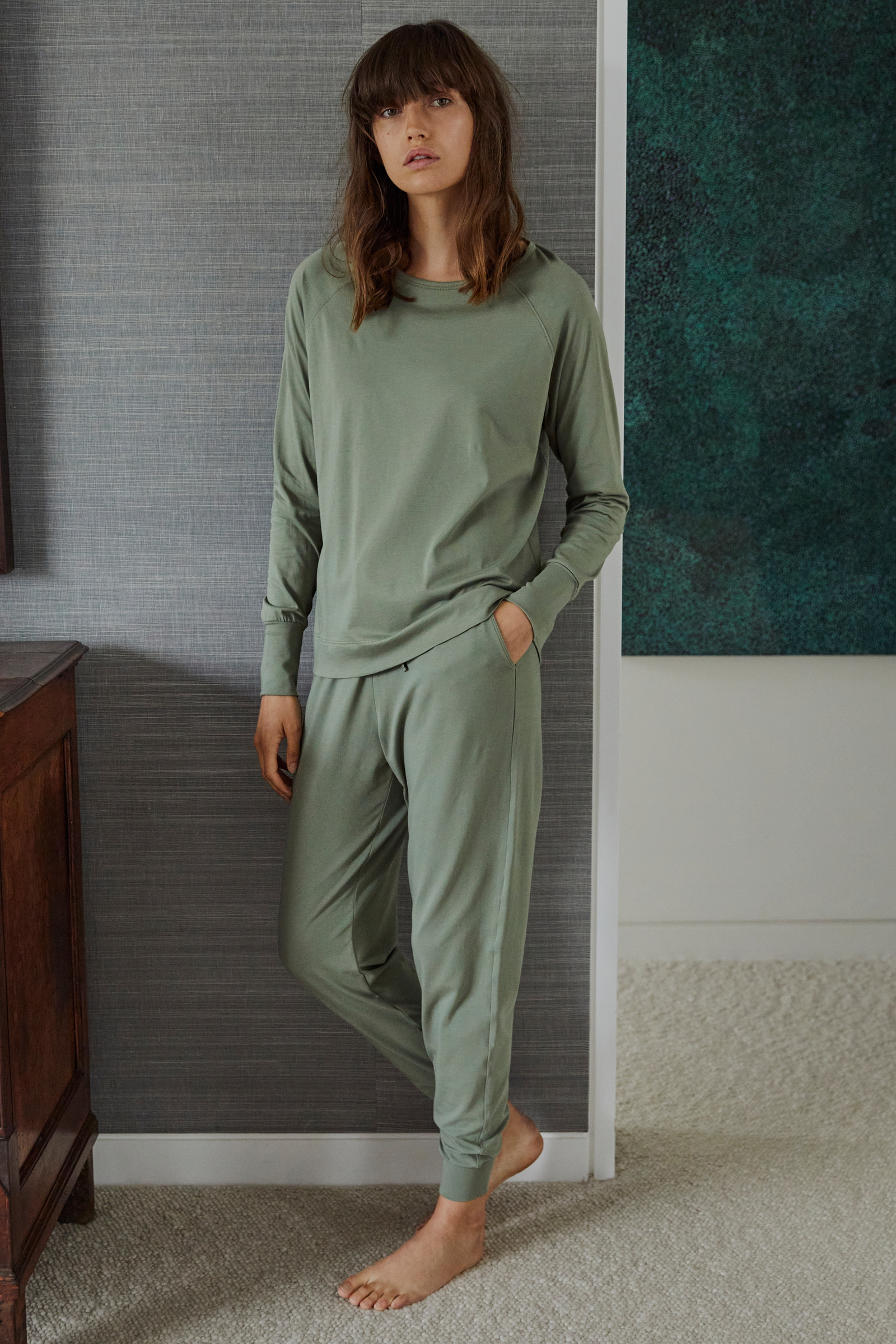 Jogger PJ set - Soft green