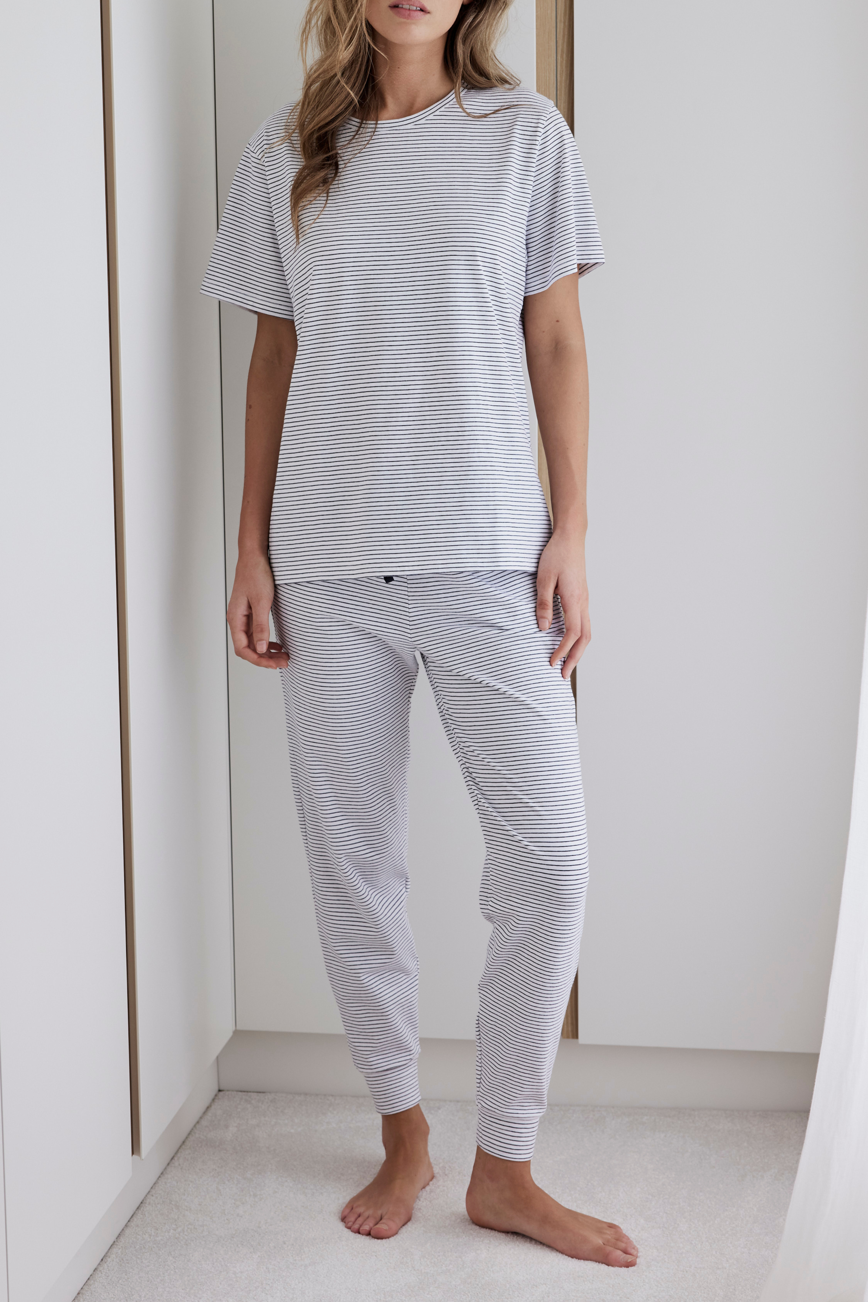 Everyday PJ set - Navy stripe