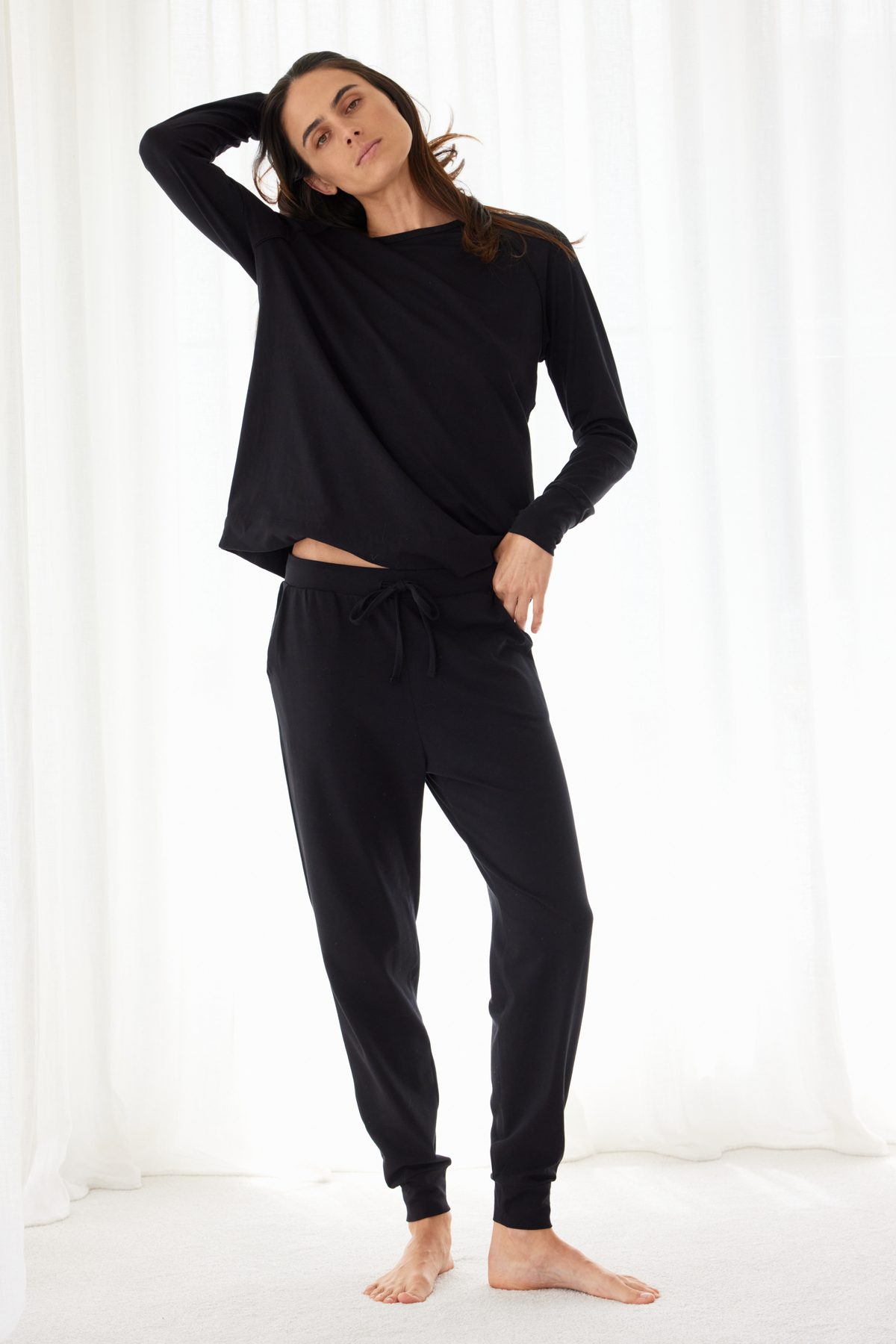 Jogger PJ set - Jet black