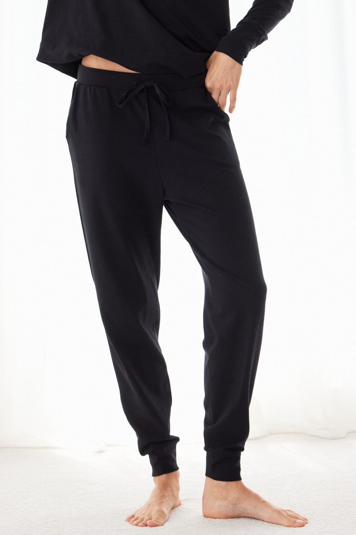 Jogger PJ set - Jet black