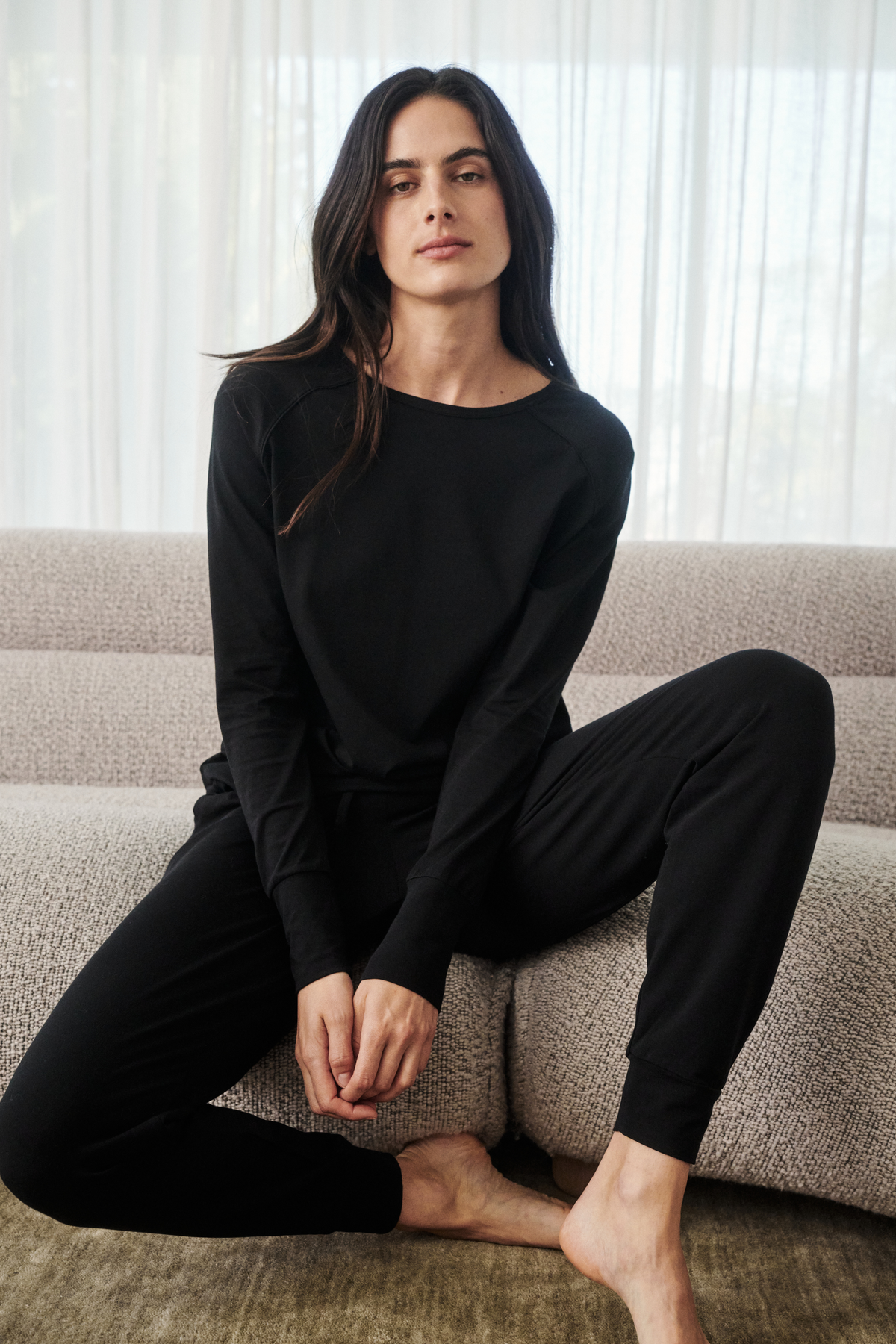 Jogger PJ set - Jet black
