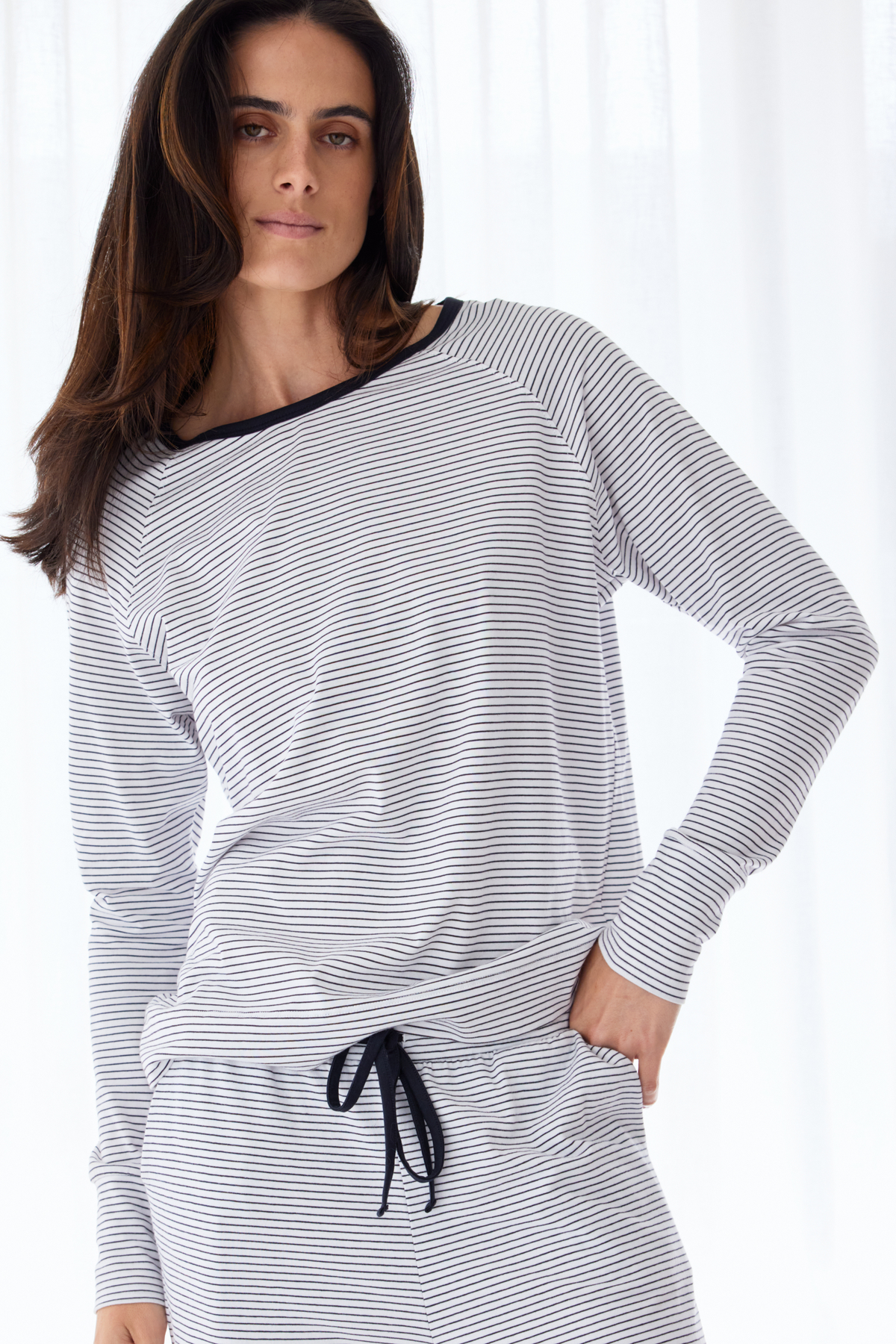 Jogger PJ set - Navy stripe