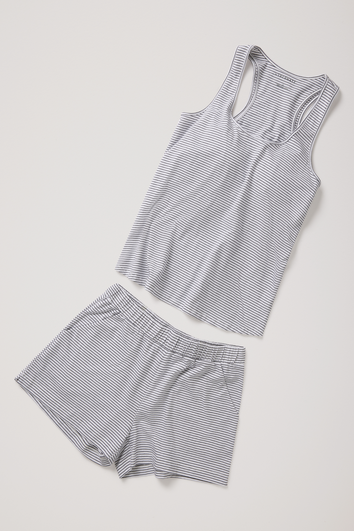 Racer back shelf bra PJ set