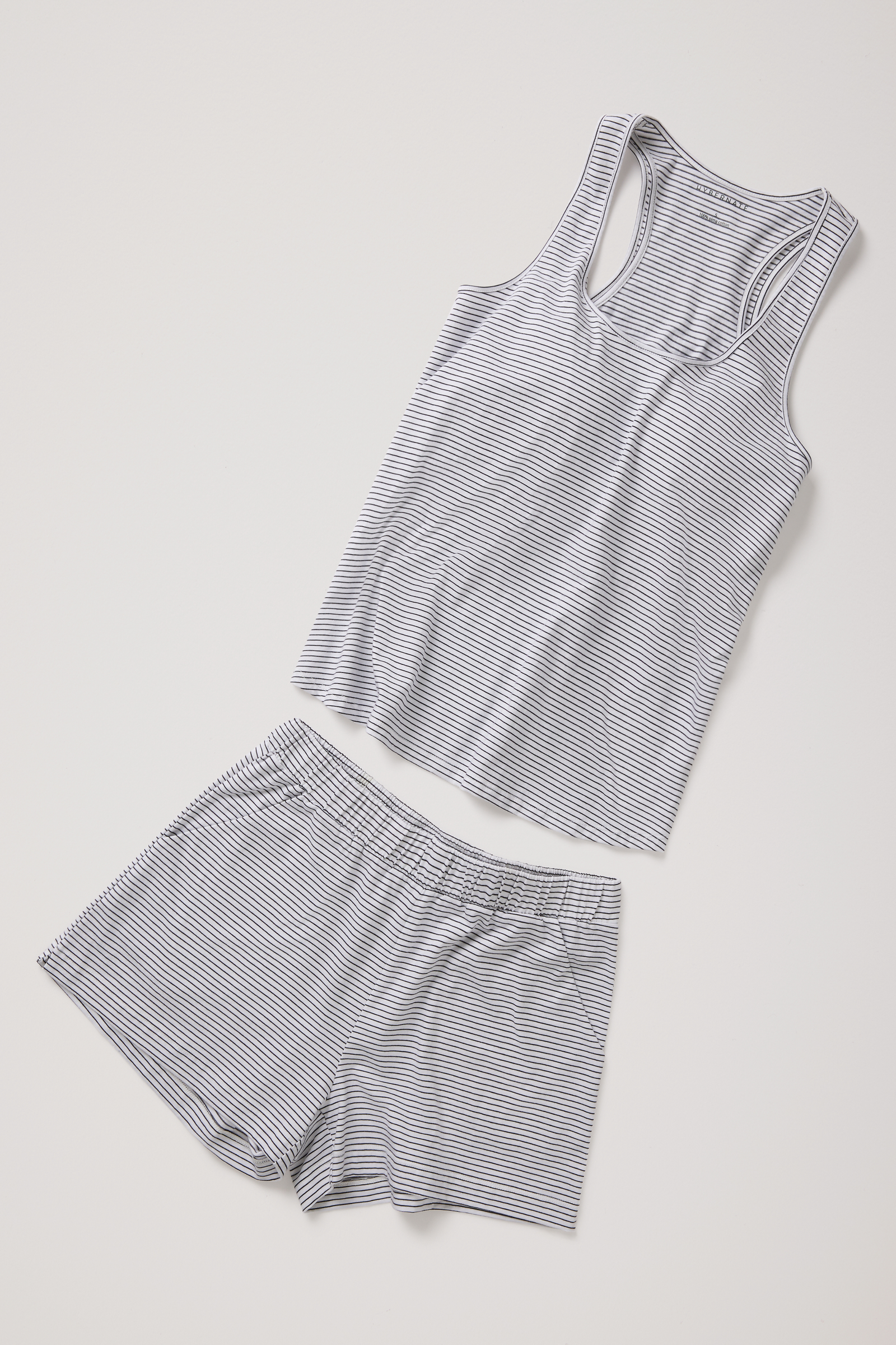 Racer back shelf bra PJ set