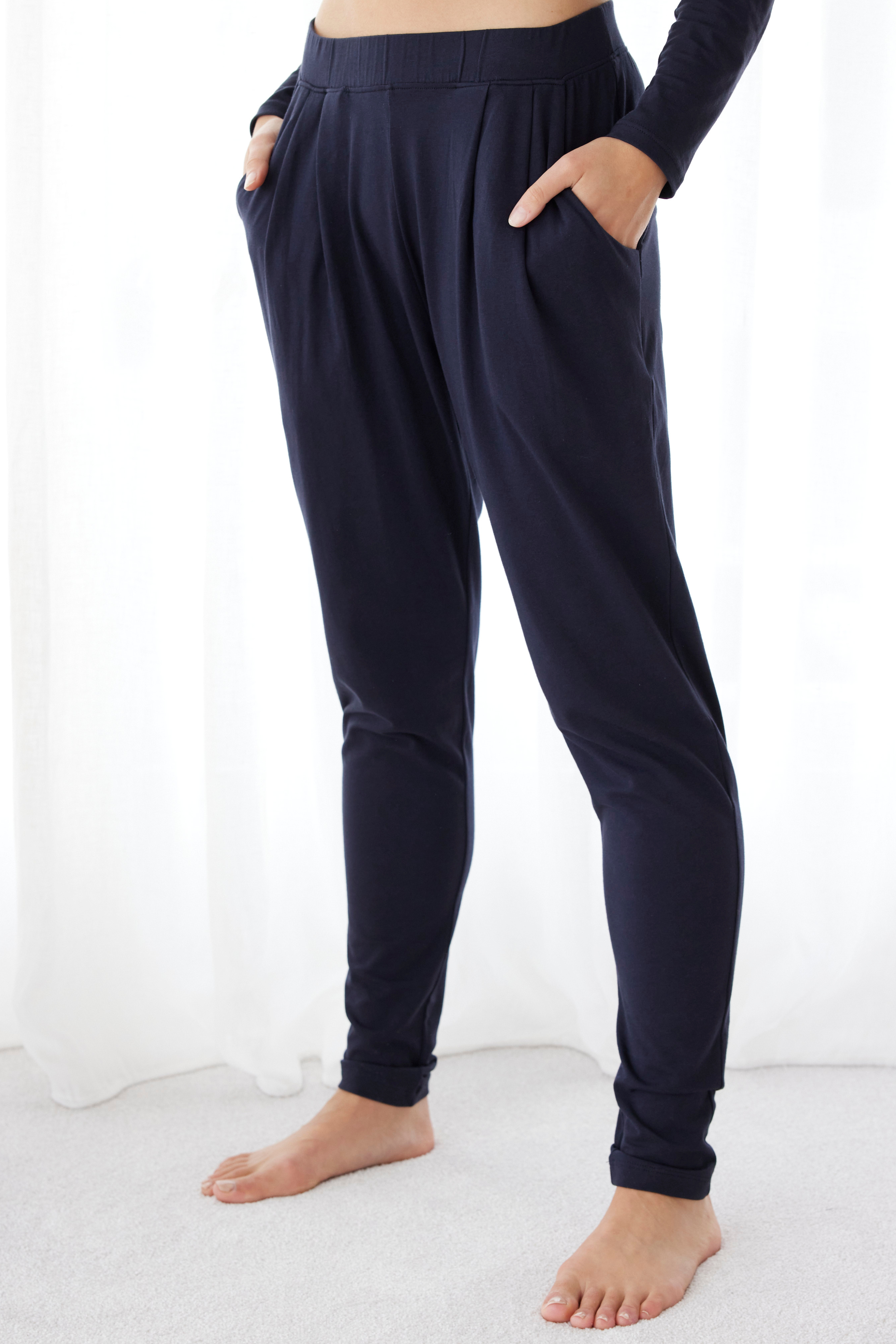Slim leg pants - Deep navy